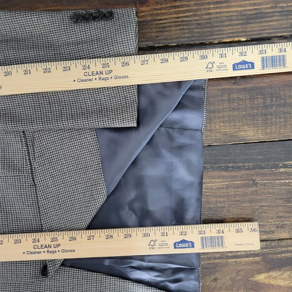 Joseph Abboud‎ Men's Sport Coat Blazer Three Button Beige Silk Wool Size 42L
